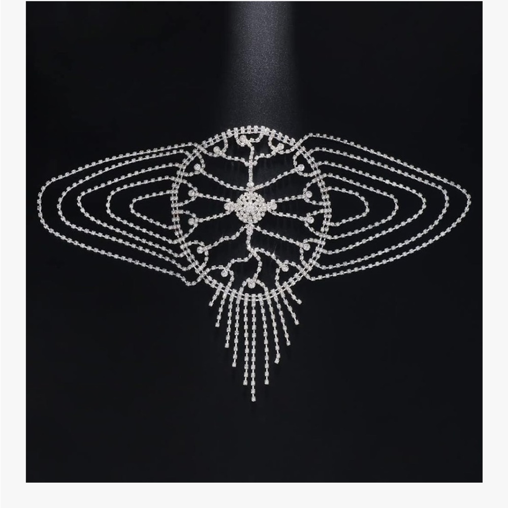 Silver rhinestone Headpiece - Picture 2 of 3
